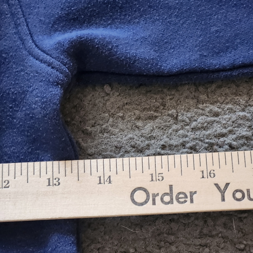 NIKE Kids Hoodie Size 6X Blue Just Do It Cotton Poly Sweatshirt Swoosh - Picture 8 of 9